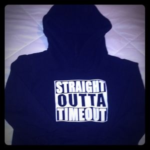 Straight Outta Timeout hoodie 18-24 mo.